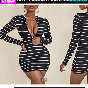 Super cute new striped mini dress
